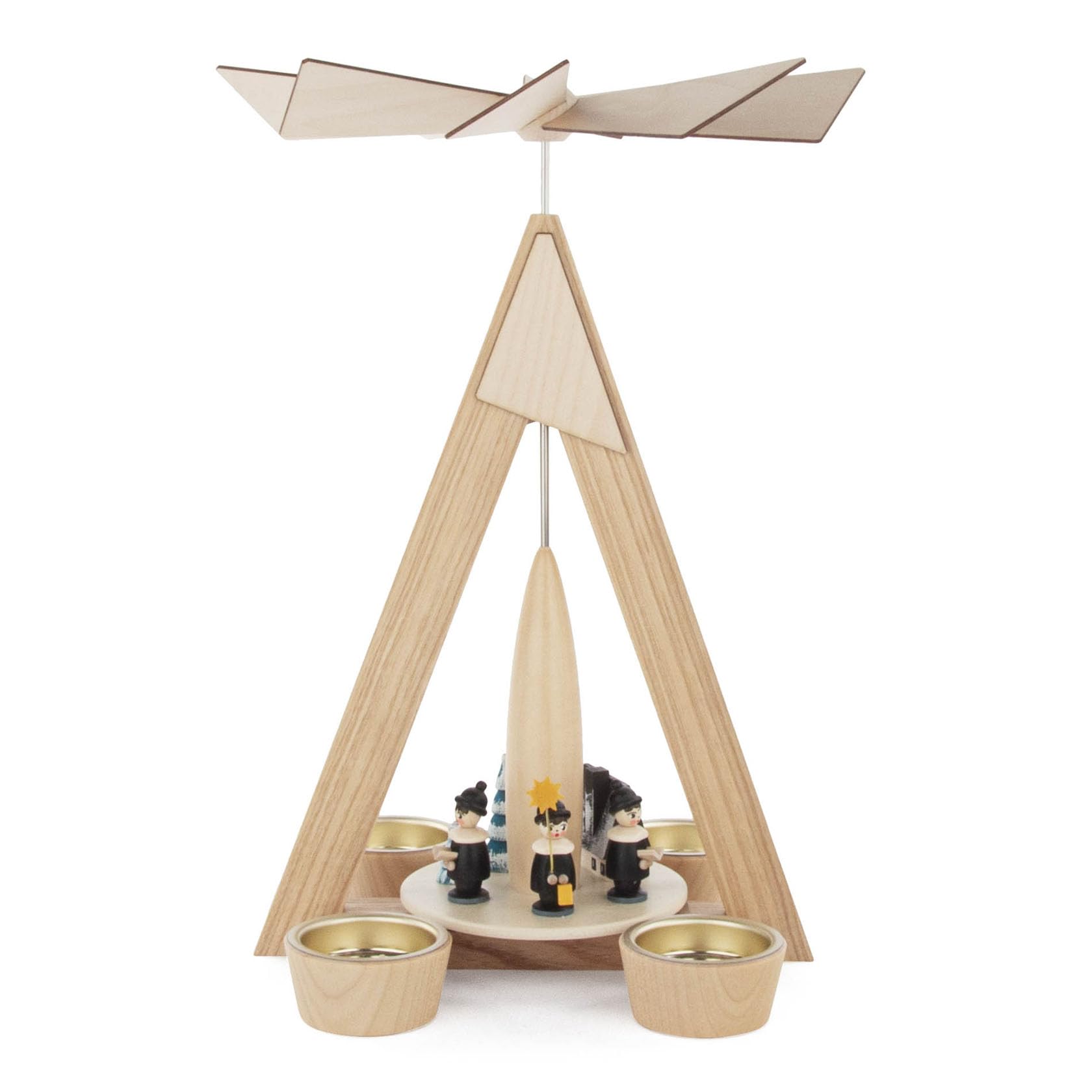 Rudolphs Schatzkiste Piramide da tavolo in legno di Natale Seiffen e Kurrende, 20 x 29 x 20 cm (larghezza x altezza x profondità)