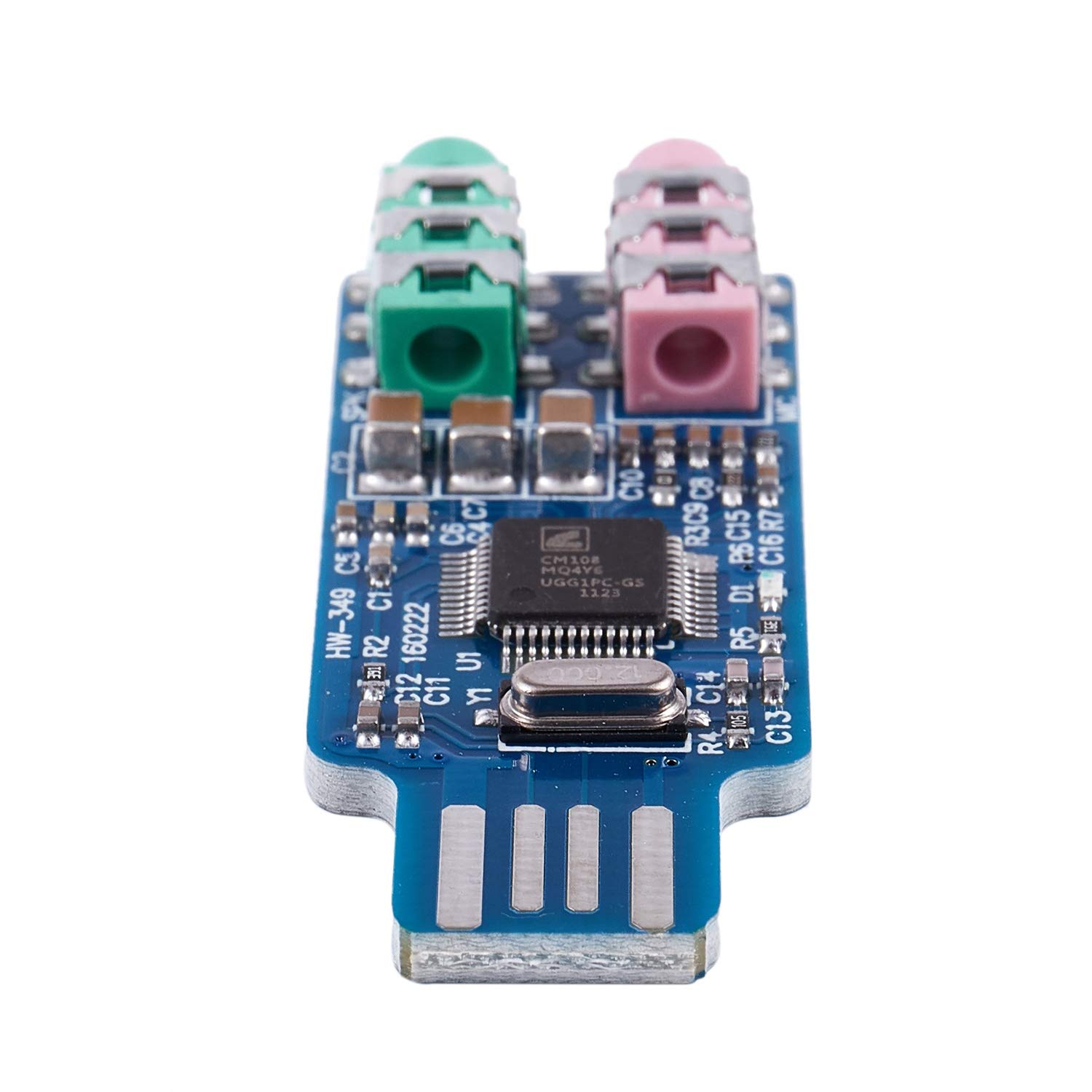 ISTOVO Darmowy Sterownik USB Sound Card CM108 USB Sound Card Chip Niebieski
