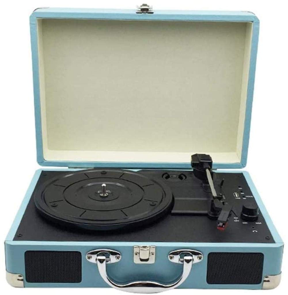 Odtwarzacz Płyt Winylowych Vintage, Odtwarzacz Płyt Winylowych Retro Kreatywny Retro Głośnik Bluetooth Walizka Gramofon Gramofon
