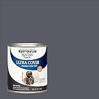 Vista 148 de Rust-Oleum Painter's Touch 1979502 - Pintura de látex, color negro brillante, 1 cuarto de galón