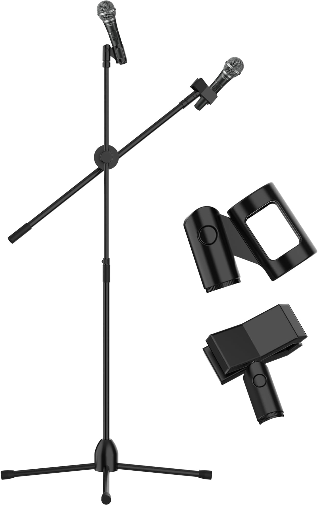 Supporto Microfono Professionale - Asta Regolabile Con Treppiede In Metalloo