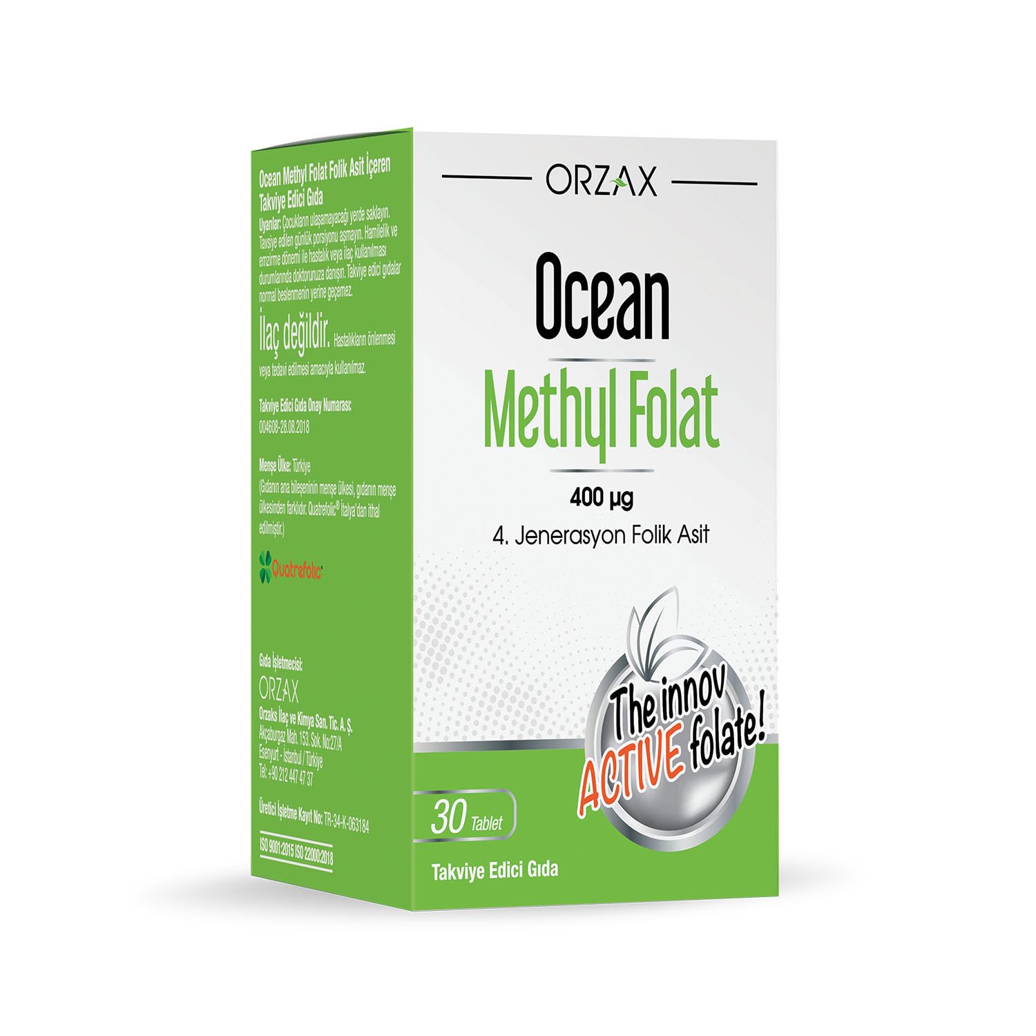 Ocean Methyl Folat 30 Tablet