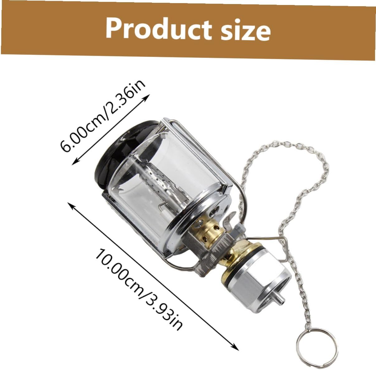 GALPADA Portable Powered Camping Lantern Lightweight Tent Illuminate Tool Propane Emergency Light with Threaded Flat Tank Compatibility for Outdoor Hiking Garage Reading and Shanty Use