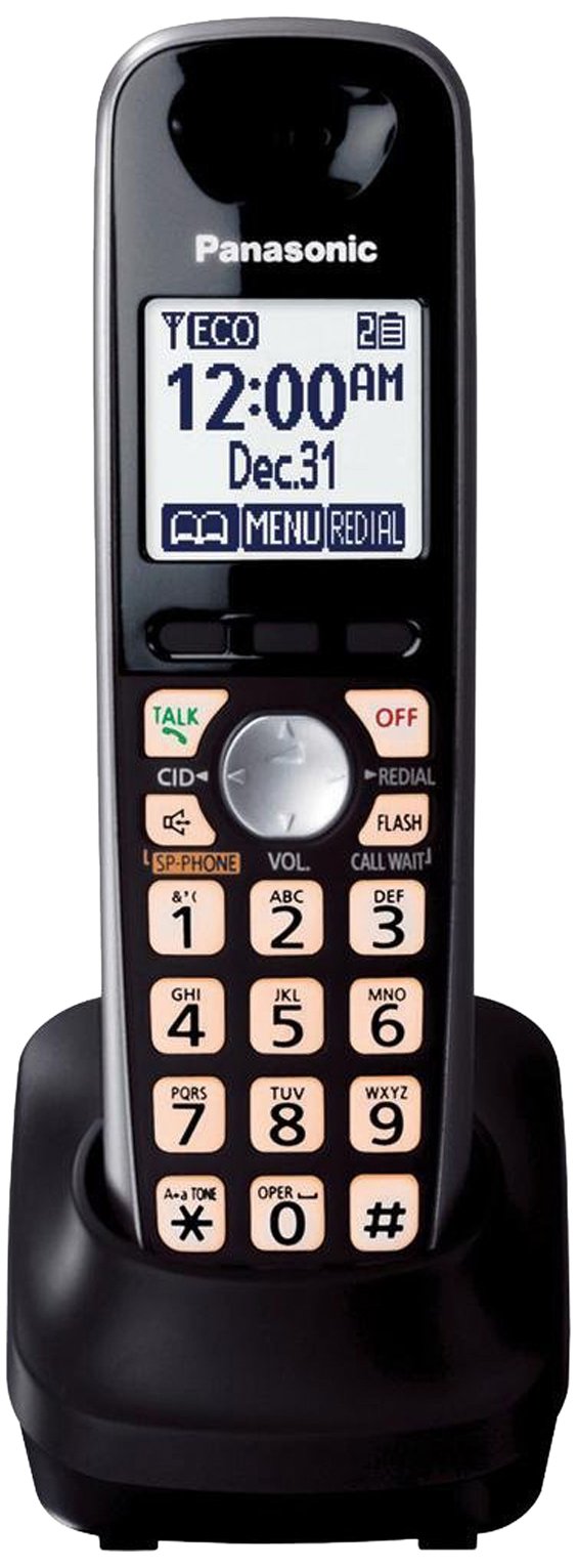 PanasonicKX-TGA401B Extra Handset for KX-TG4000 Series Cordless Phone, Black