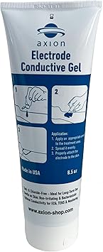 axion Conductive Electrode Gel for TENS Unit Pads 8.5oz | Hypoallergenic, Odorless and Skin-Friendly for All Types of Self-Adhesive Electrodes | Improves the Conductivity of TENS Electrode Pads