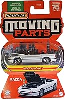 Vista 1 de Piezas móviles coleccionables Matchbox Vehículo fundido a presión – Mazda RX-7 Convertible 1988 ~ HLF96 ~ Blanco ~ Fabricado con zinc reciclado