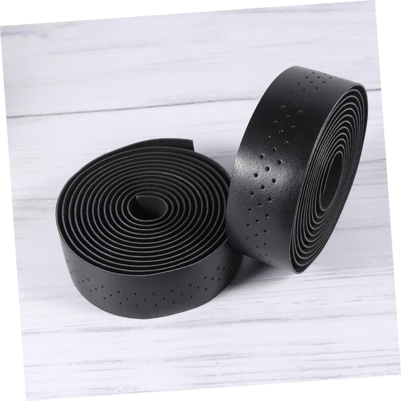 Yardwe 3sets Nastro Manubrio Pu Pelle Con Assorbimento Degli Urti Design Antiscivolo Facile Da Installare Per Bici Da Strada e Mountain Bike Nero