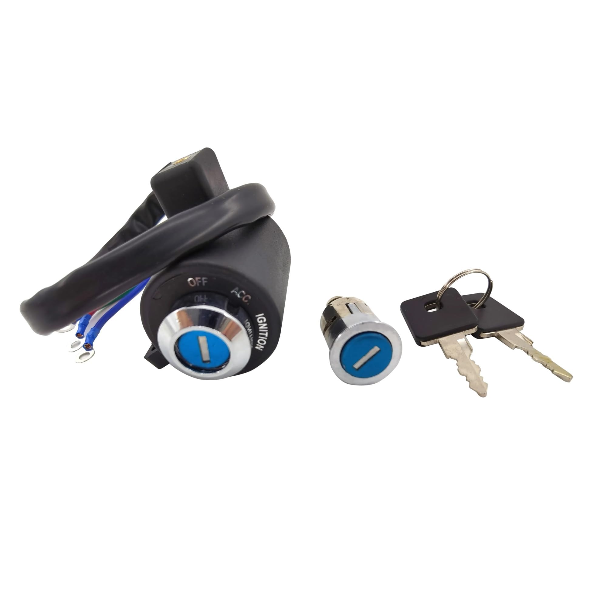 Moto Interrupteur D'Allumage pour Sportster XL 883 1200 1995-2003 Serrure De Contacteur D'allumage De Moto avec 2 Clés Verrouillage de l'interrupteur d'allumage de la mo