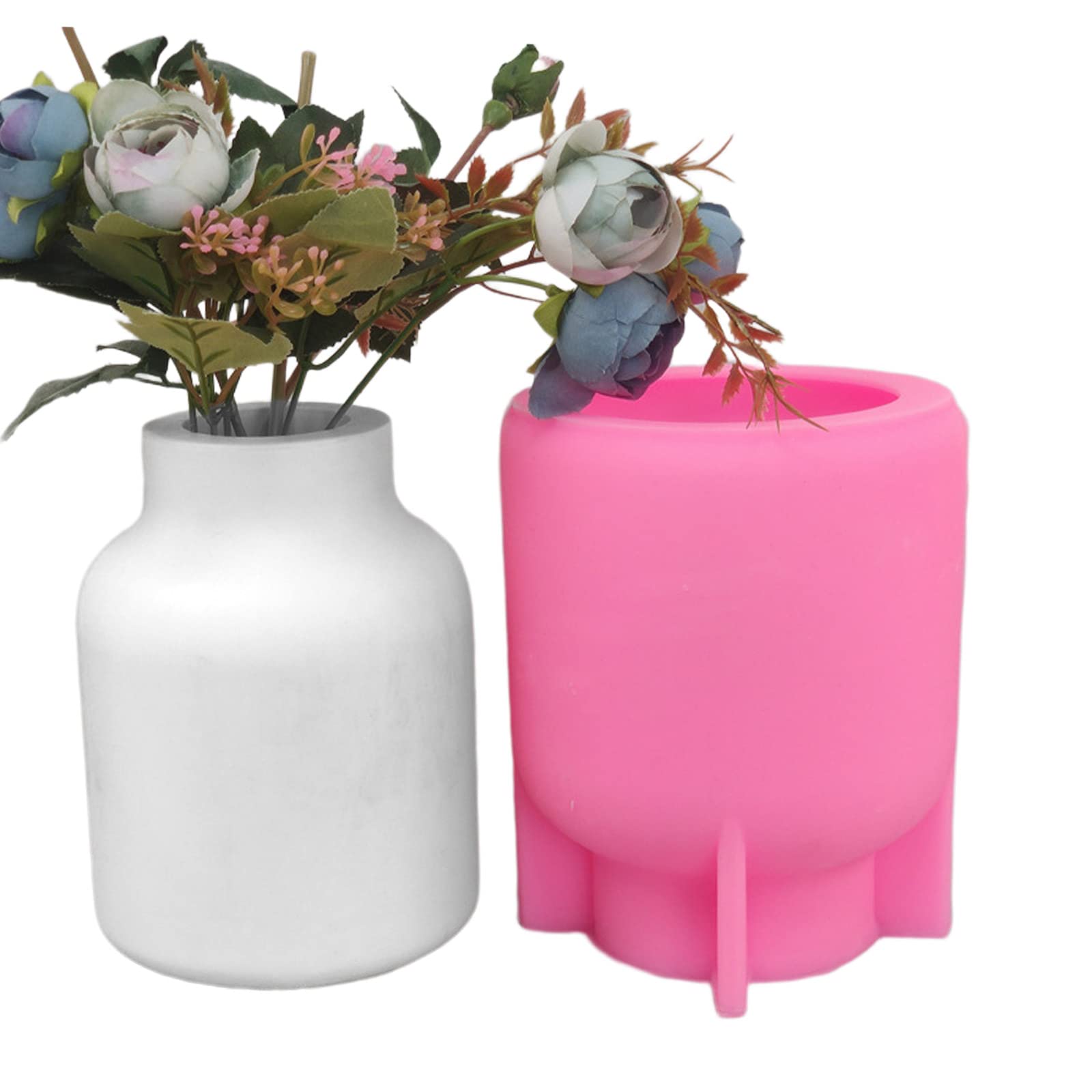 Silikon-Blumentopf-Form, Sukkulenten, Zement, Vase, Harz, Epoxidharz, große Vase, Gips, Betonform, handgefertigt