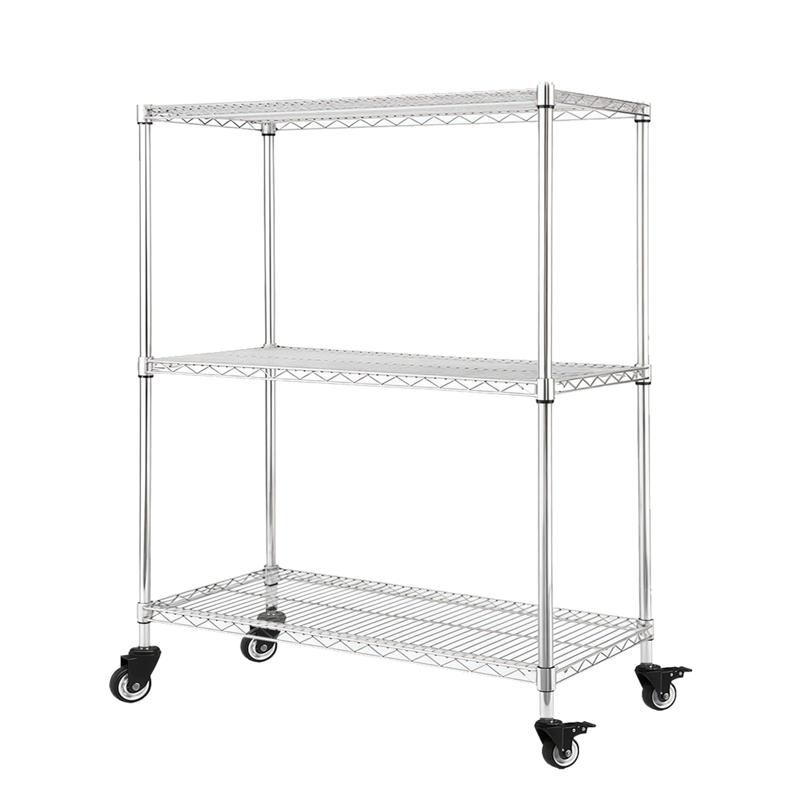 Amazon｜QD-BYM スチールラック メタルラック キャスター付き 3段 幅