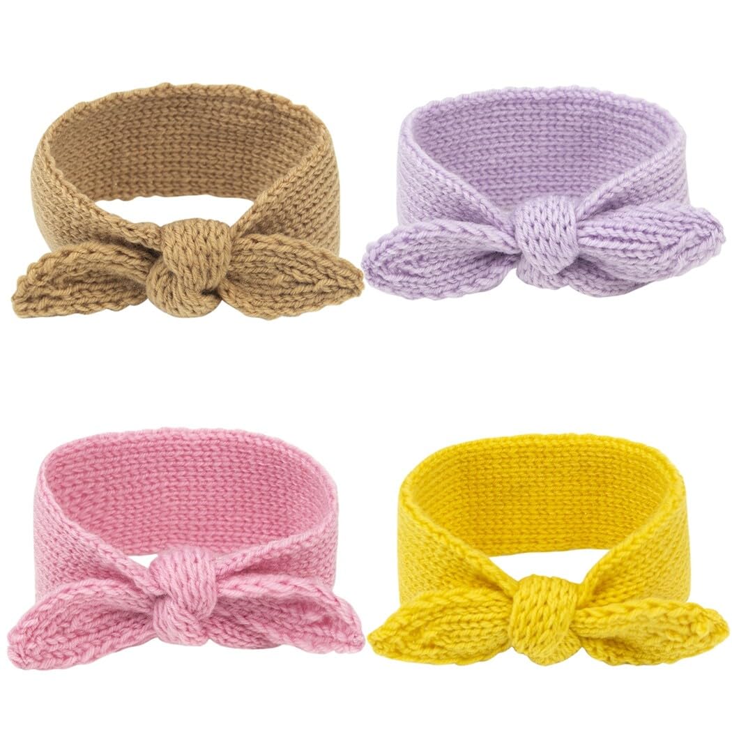 Turbante elástico para bebés: 4 accesorios para el pelo para diademas de punto para bebé