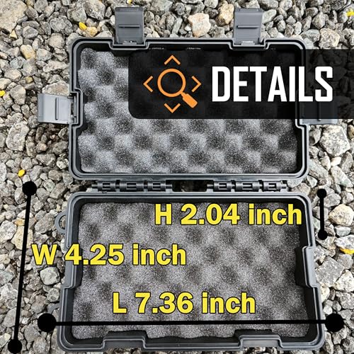 Image of Upgrade Large 7.3''x4.2'' Magnetic Key Holder Under Trucks Car,Car Key Fob Holder,Heavy-Duty Magnetic Key Box Under Car,Hide a Key,Strong Magnetic Key Hider Outside for Hiding Keys【Splash Resistant】