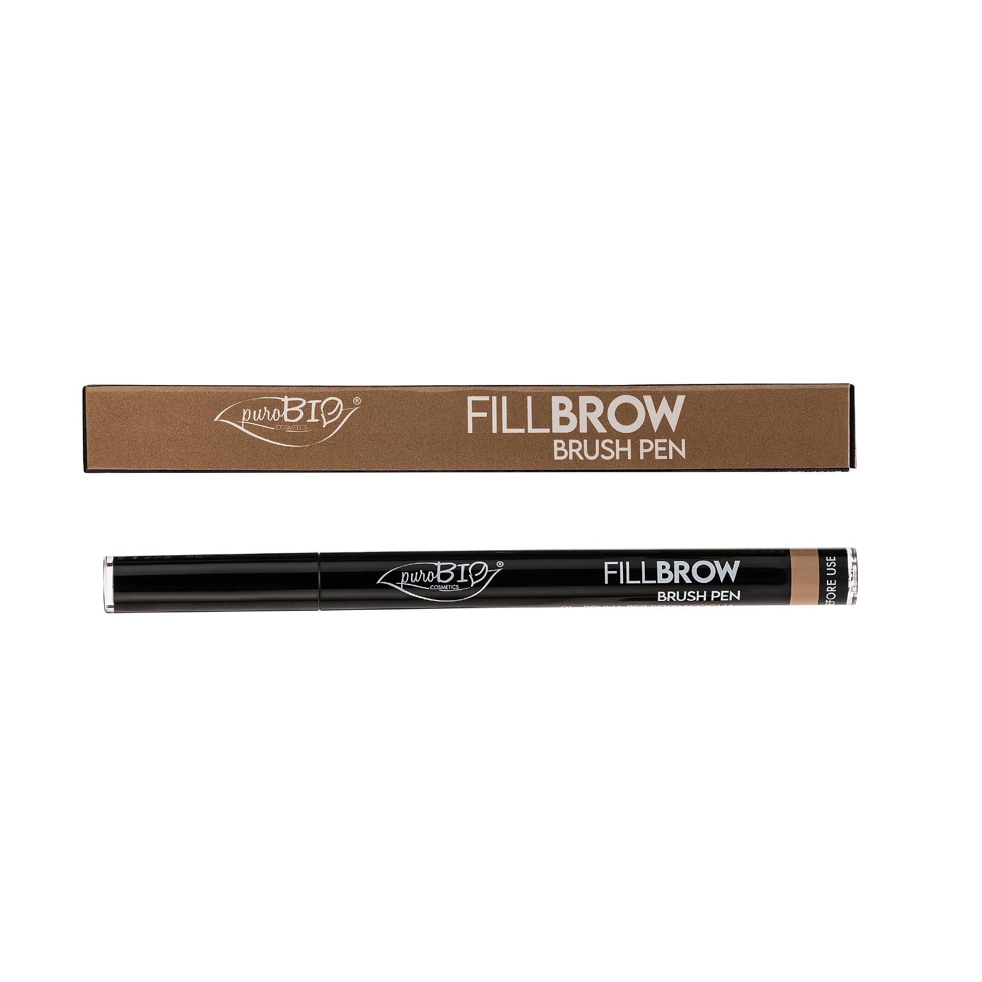 Puro Bio - Fillbrow Brush Pen - 01 Biondo Naturale - 0,7 ml, Natural Blonde