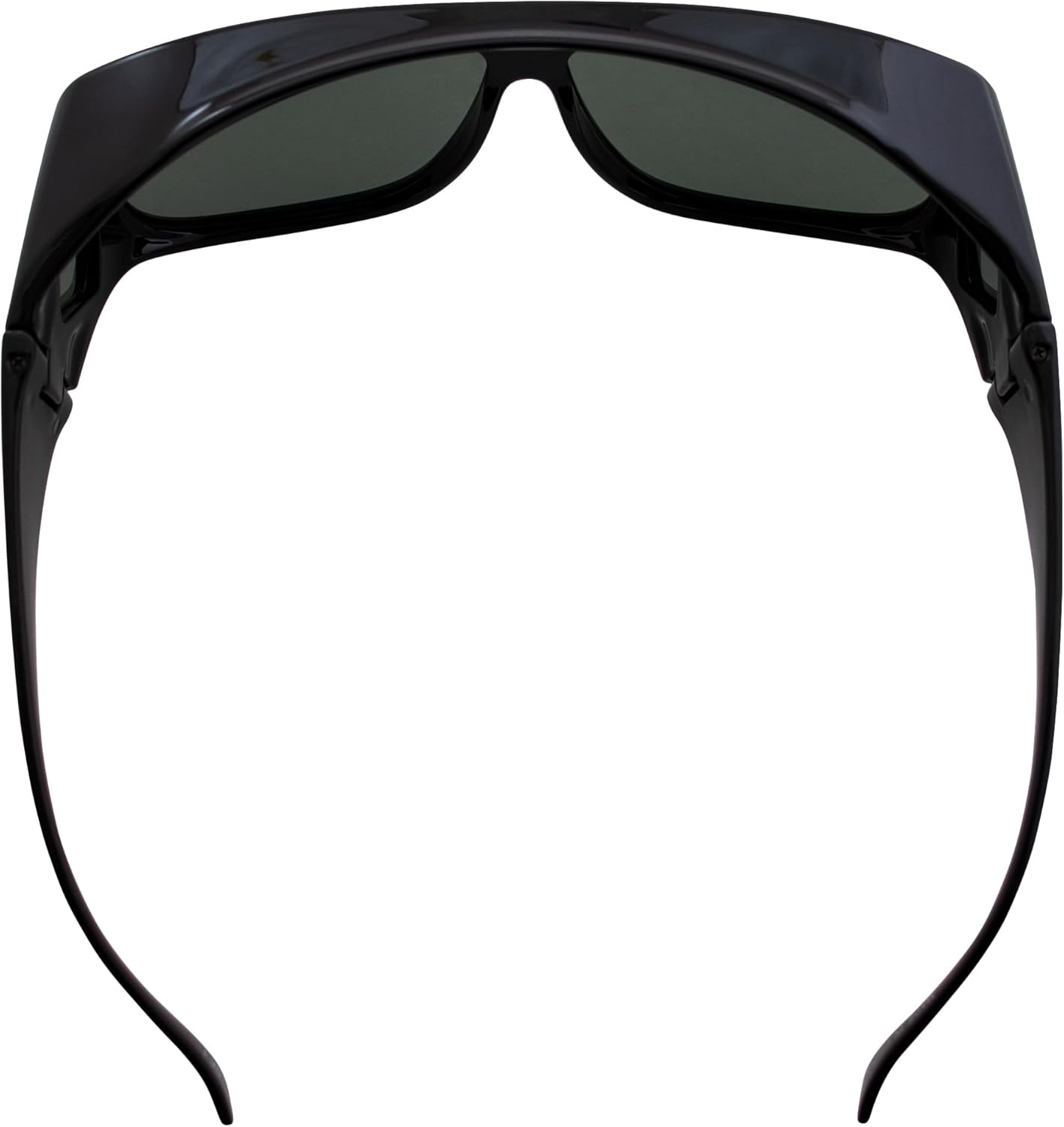 Overalls Over Glasses Sunglasses with Black Frame and Polarized Grey Lenses UV Protection Secure Fit - Image 5