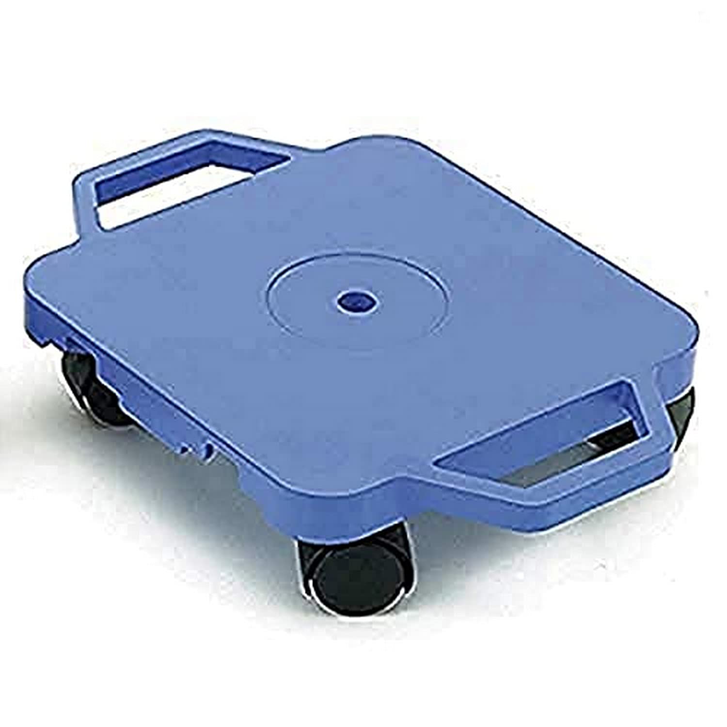 Cosom Scooter, 12 Inch Children's Sit & Scoot Board With 2 Inch Non-Marring Nylon Casters & Safety Guards for Physical Education Class, Sliding Board with Safety Handles, Blue