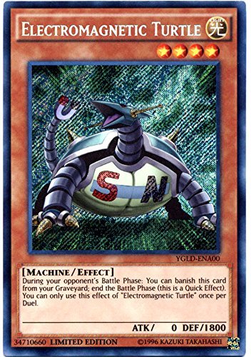 Amazon.com: Yu-Gi-Oh! - Electromagnetic Turtle (YGLD-ENA00) - Yugi's Legendary  Decks - 1st Edition