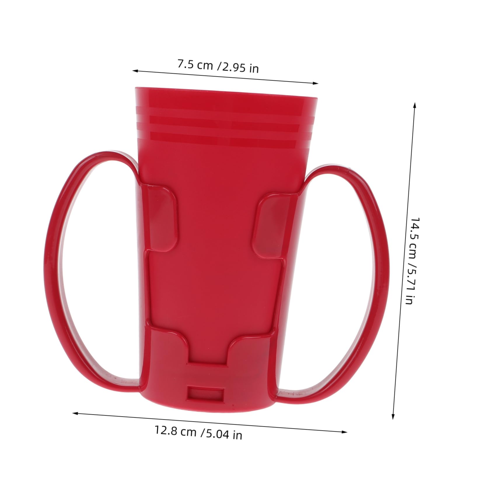 5piezas Taza De Antiderrame Para Pacientes Discapacitados y Ancianos Vaso Inclinado Para La Hidratación Para y Agua Diseño Ergonómico y Práctico Rojo