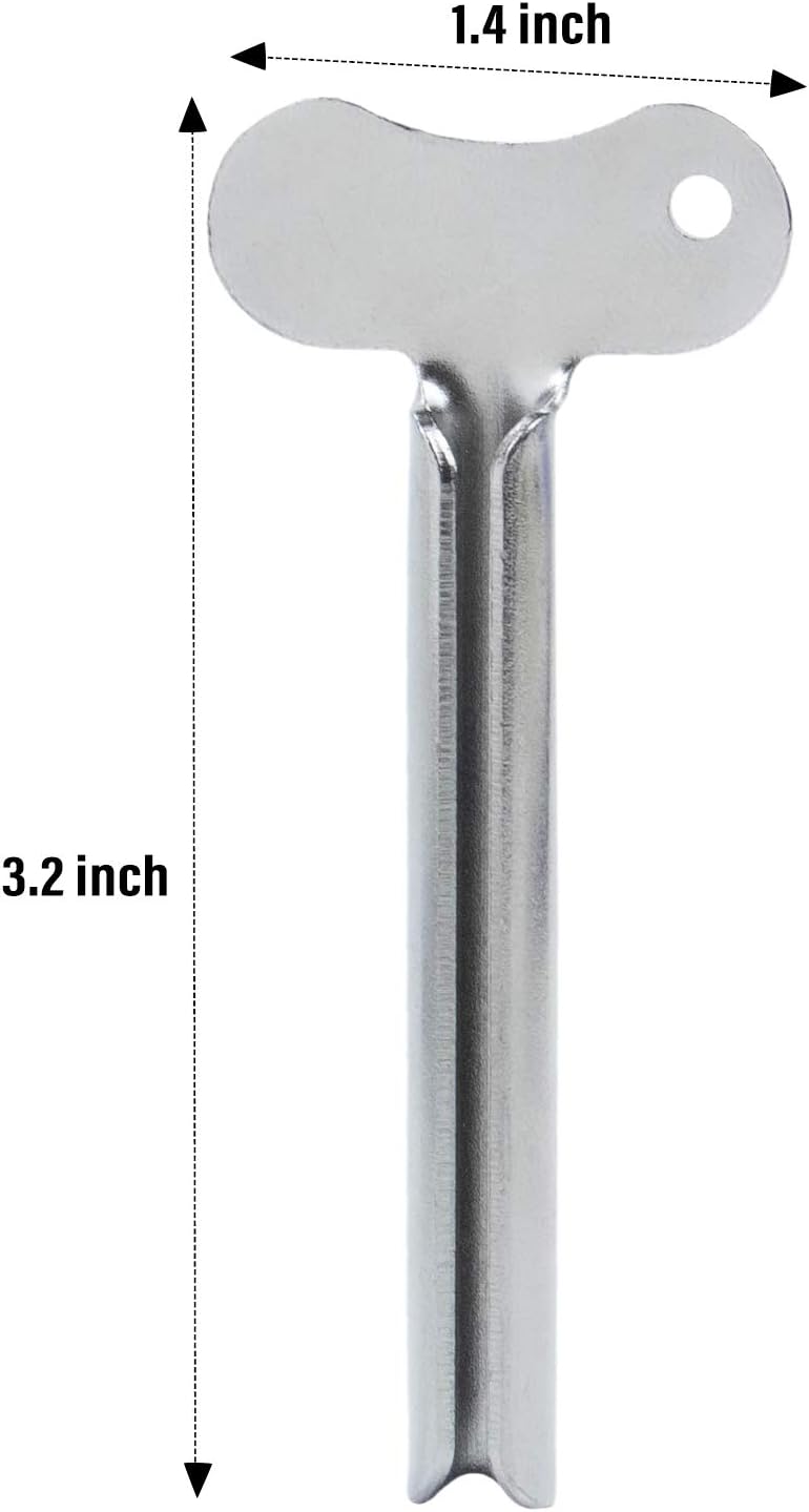 AUEAR, Stainless Steel Toothpaste Squeezer Tube Squeezers Key Squeezer Silver Squeezer for Home Toothpaste Hair Dye (Set of 10) : Health & Household