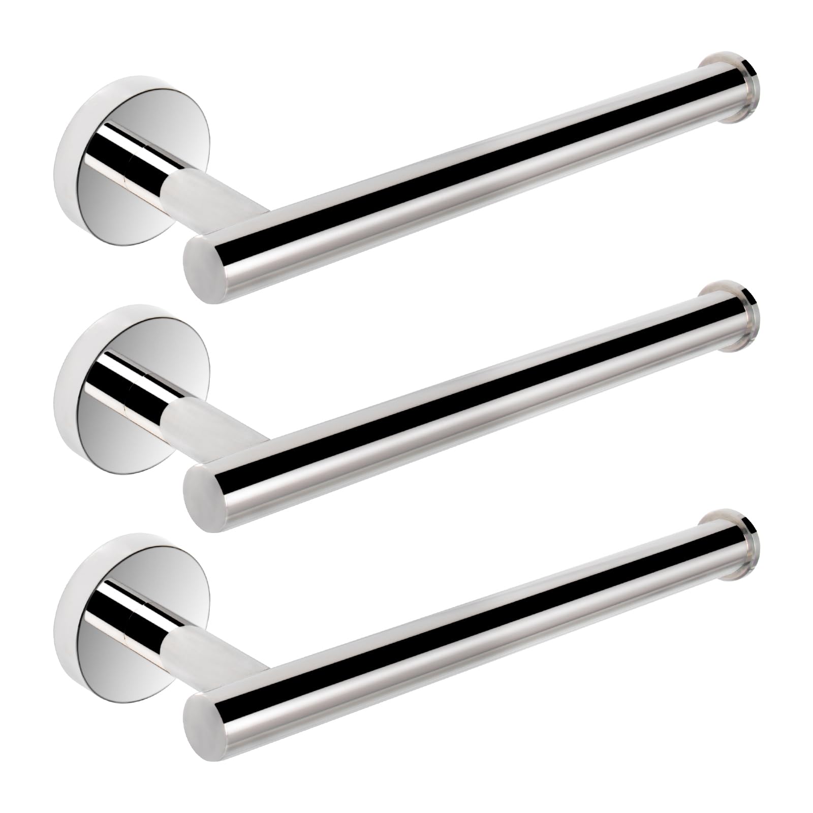 Porte-Serviette - TD® - Anneau En Acier Inoxydable Poli - 16.5 Cm - Accessoire De Salle De Bain - Gris - Bricolage