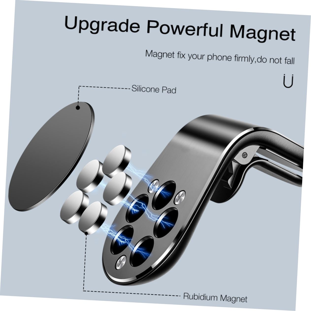 BESTonZON 3pezzi Per Smartphone Auto Per Clip Per Design e Facile Usare Compatibile Cellulari