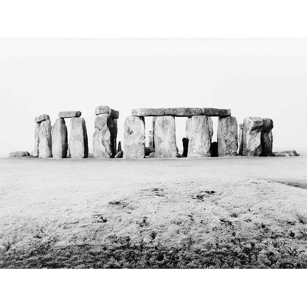 Wee Blue Coo Vintage Photography Monument Landmark Stonehenge England Art Print Poster Wall Decor 12X16 Inch