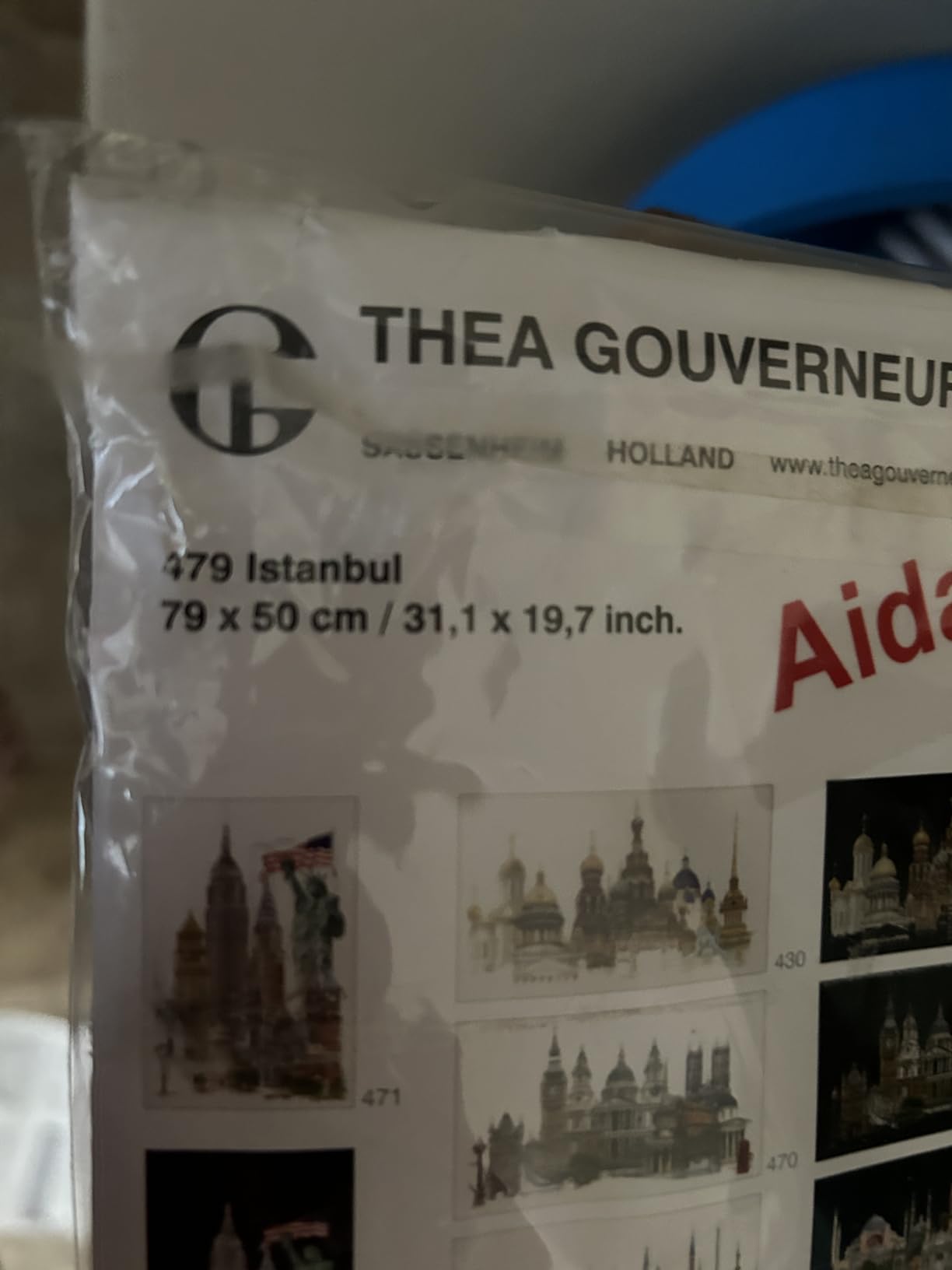 Kit Point De Croix Thea Gouverneur Istanbul - Broderie Aida 18 Count 79x50cm Pour Adultes