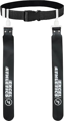 Excel Athletics Flag Football Set, Adjustable Flag Football Belts for Youth, Kids & Adults with 1 Belt & 2 Flags (White)