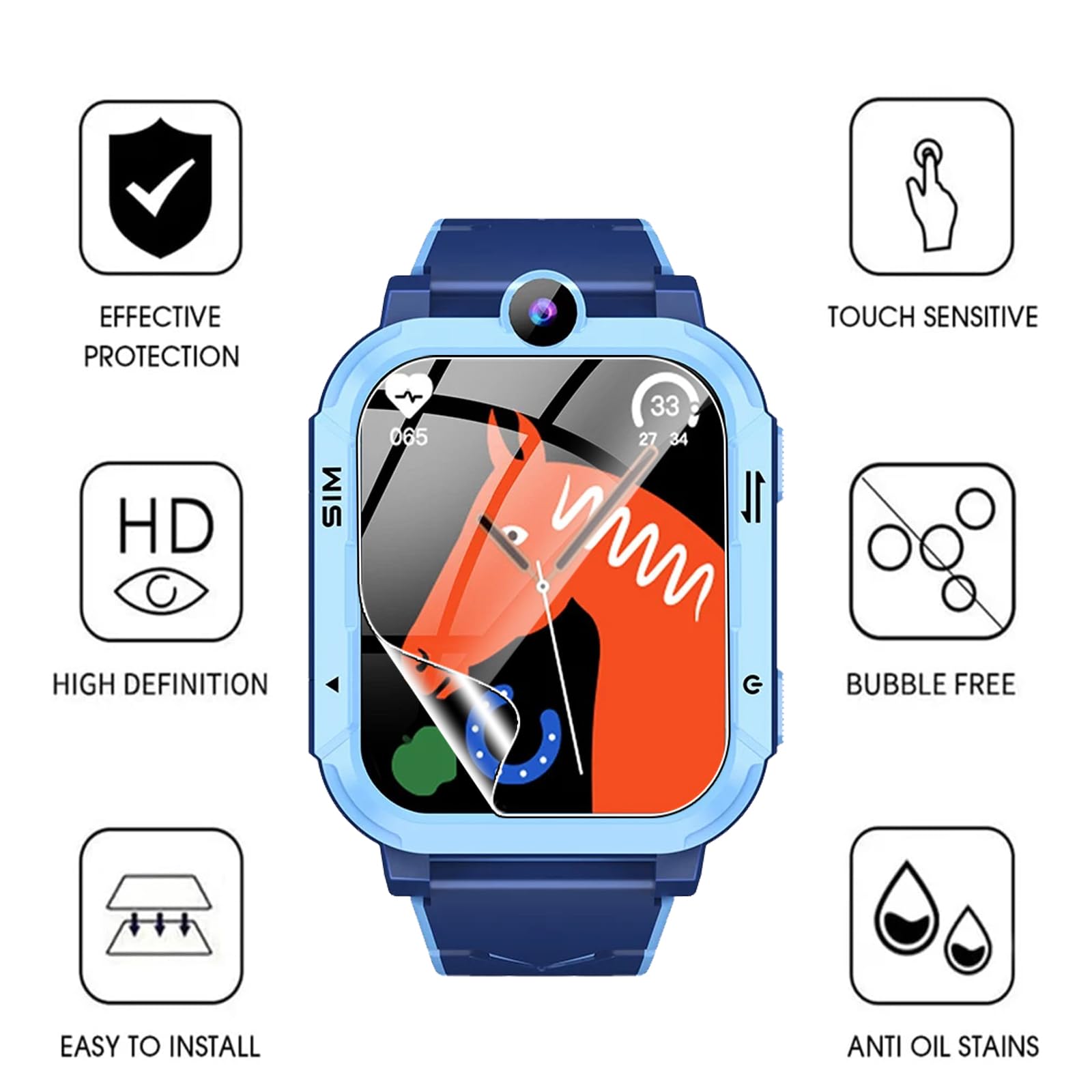 BLACKVIEW 4G KIDS SMARTWATCH GR MENU AND SOS FUNCTION PINK - View #5