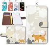 AQUOS sense lite SH-M05 special notebook type smartphone case leather cover with camera hole Japanese pattern animal pattern Design CCat AQUOS Sense Light docomo docomo SHARP Sharp dc-1328