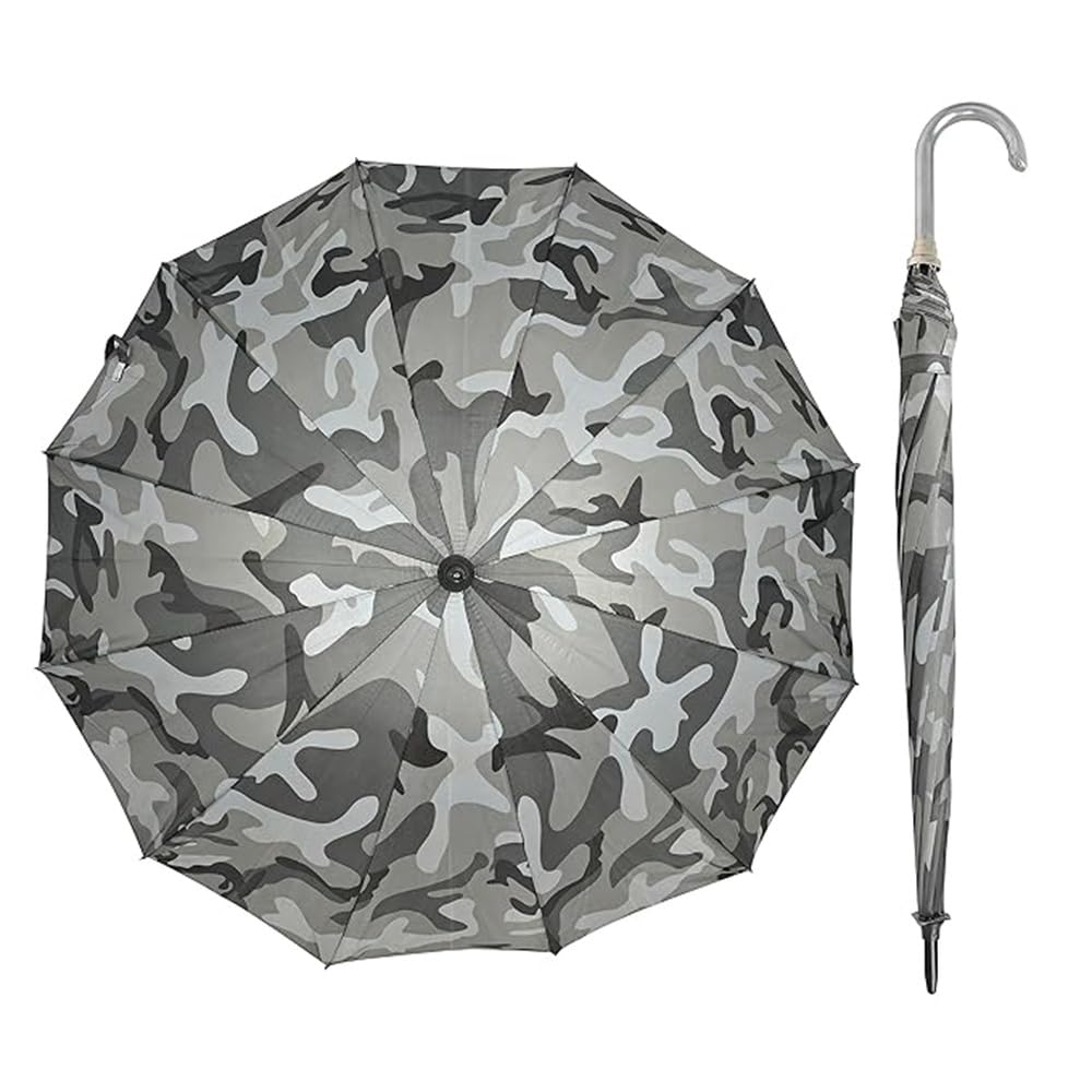 Military Print Umbrella Windproof Compact Auto Open Close Lightweight Waterproof UV Protection Travel Folding Umbrella Sun & Rain Protection for Men and Women-image-46