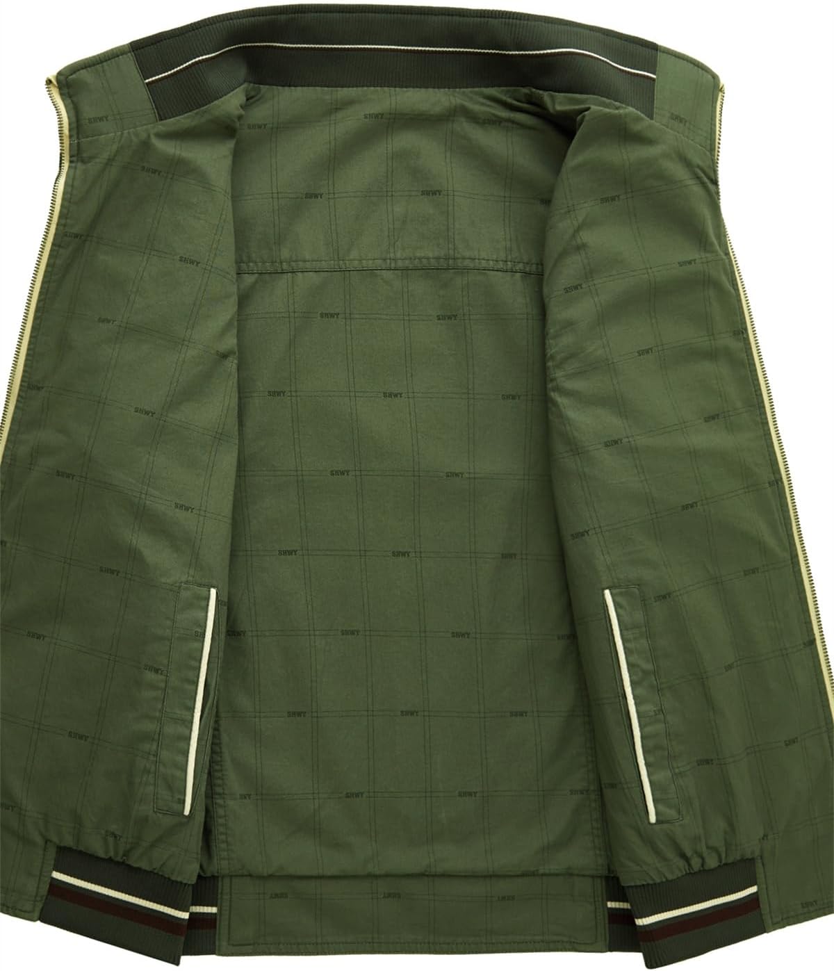 Men's 100% Cotton Washed Reversible Vest 9 Concealed Pockets Travel Casual Gilet Safari Outwear