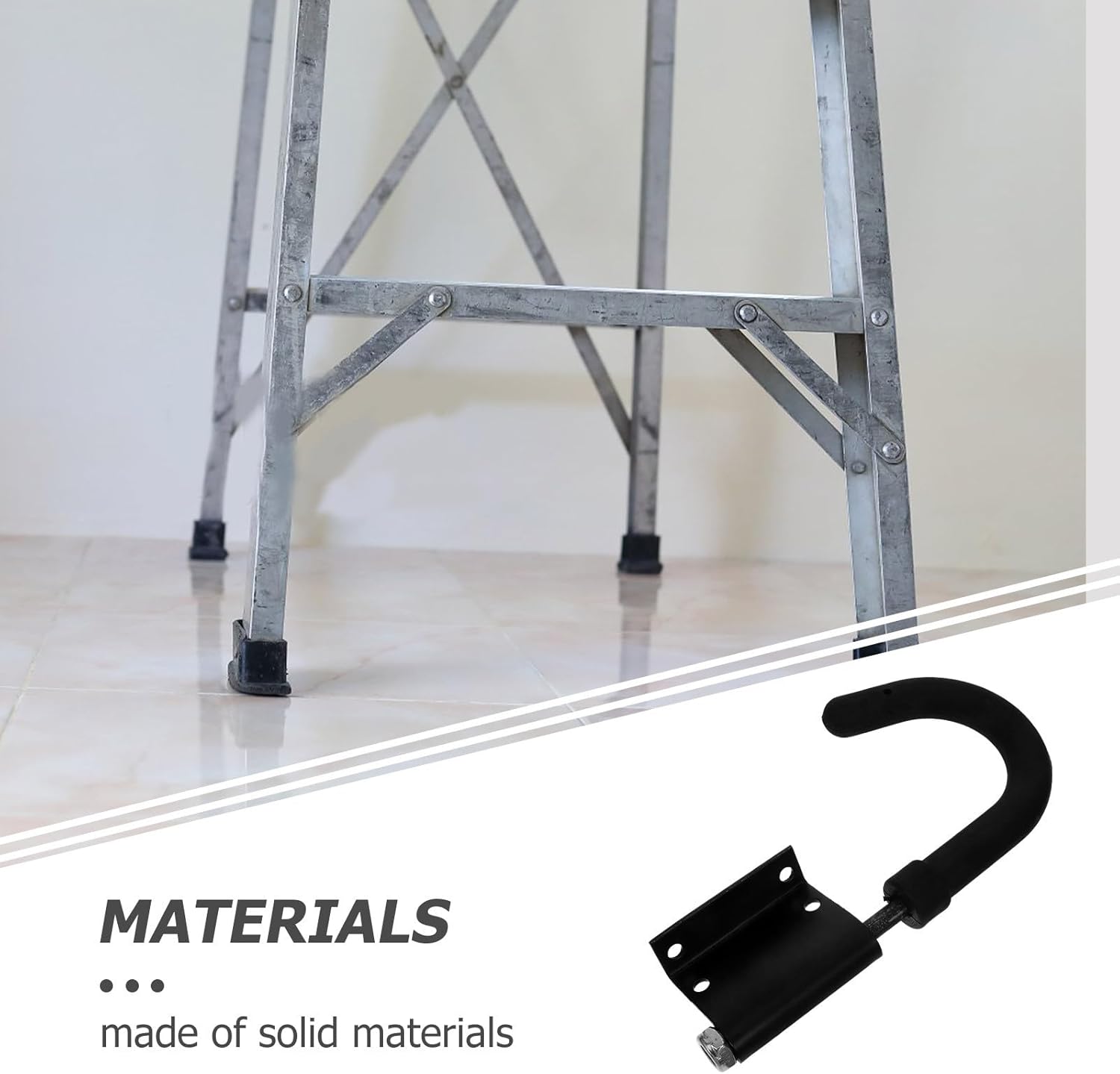 NOLITOY Heavy Duty Extension Ladder Roof Hooks Set Outdoor Ladder Accessories with Anti-Drop Design for Roofing and Wall Mounting