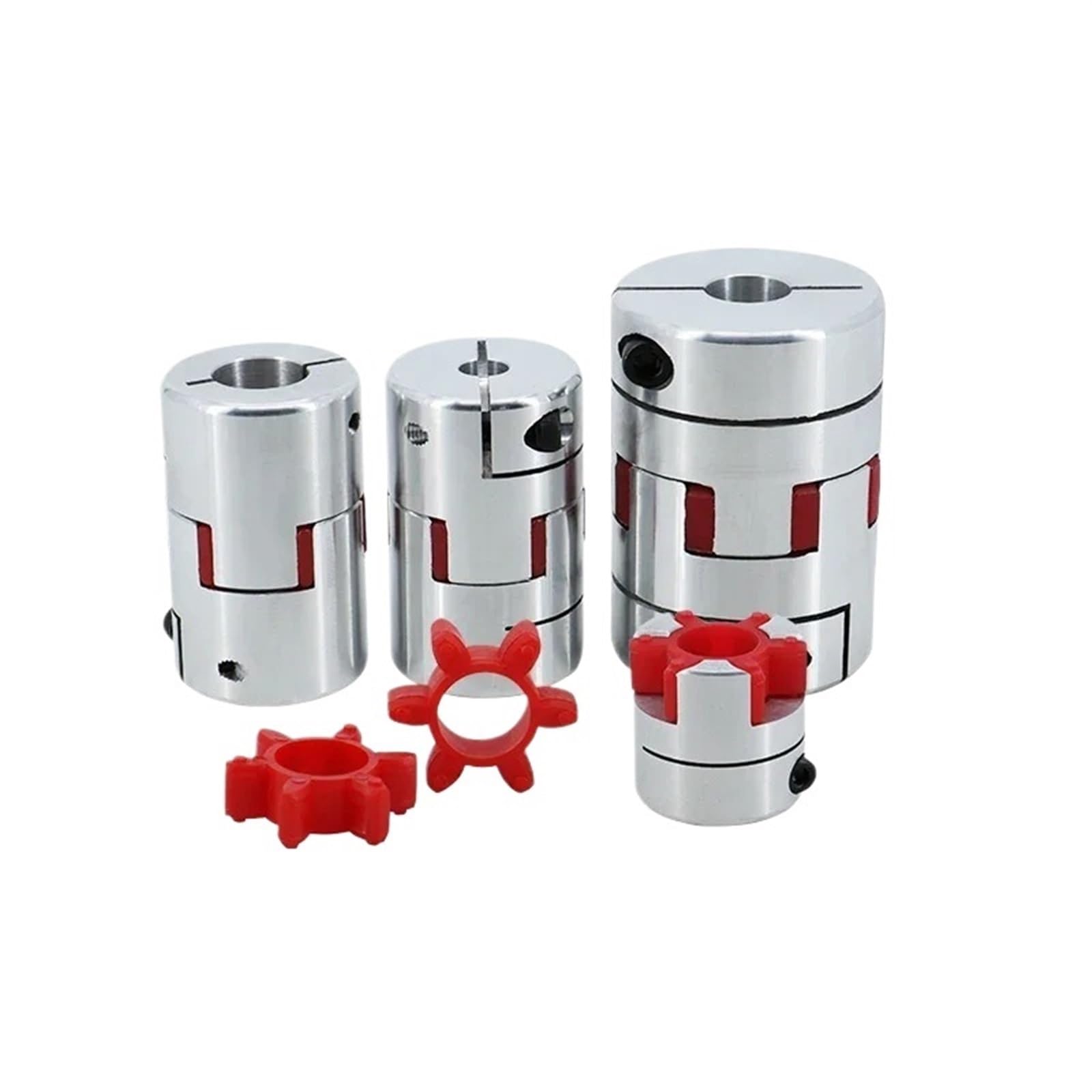 1PC D30L35 Three-Jaw Coupler 5/6/6.35/8/9.5/10/12/12.7/14/15/16mm Flexible Plum Stepper Motor Coupler Shaft Coupling(8X14)