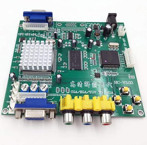 BLEE Juego de arcada RGB CGA EGA YUV a VGA HD Video Converter Board 1 VGA salida única para CRT LCD PDP Monitor