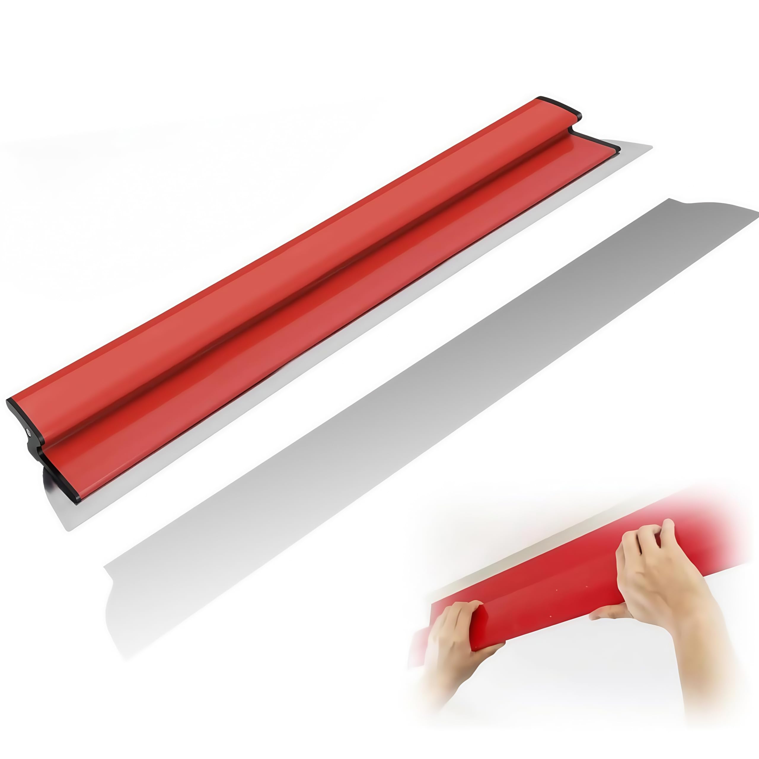 Espátulas de Pintura 40 cm, Llana para Alisar Paredes y Techos de Paneles de Yeso, Herramientas, Incluye Cuchillas Reemplazables
