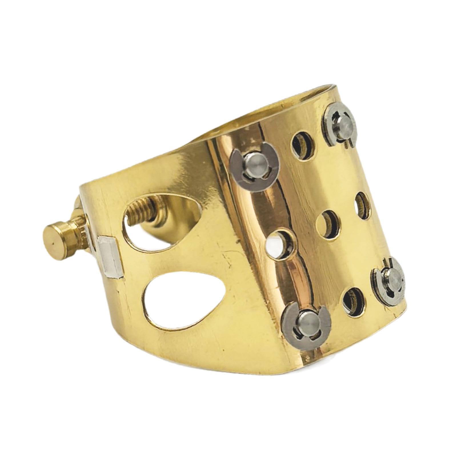 Generic Abrazadera de Boquilla de Saxofón de Metal Que Proporciona Un Gran Sonido Ajustable Y Resistente