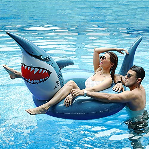 Parentswell Shark Pool Floats , Giant Inflatable Pool Float Swimming Ring , Pool Party Floaties For Kids Adults #TOP3