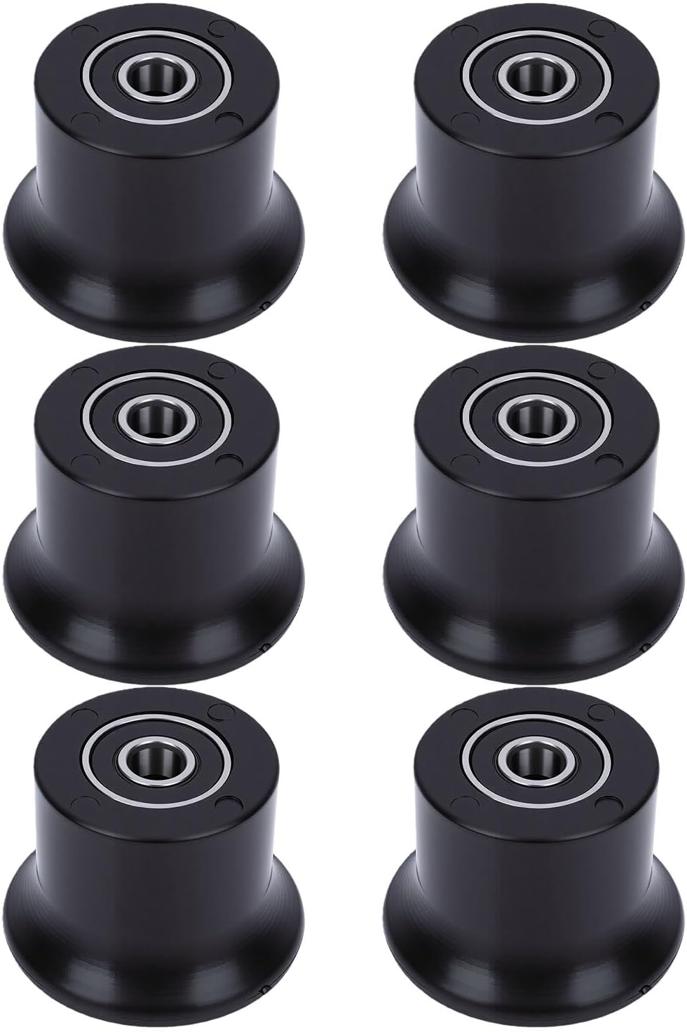 HURRISE 6pcs Rolling Seat Trolley Wheels, Sturdy Rubber Replacement Rollers for bowflexs Home Gym, with Quick Installation s Elite Motivator 2 Pr1000