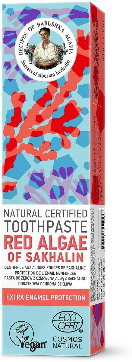 Großmutter Agafia Toothpaste Set of Three red Algae, 85 g