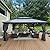 PURPLE LEAF 12' X 16' Permanent Hardtop Gazebo Outdoor Aluminum Gazebo Galvanized Steel Double Roof with String Lights for Patio Lawn Garden Aluminum with Netting and Curtains Grey
