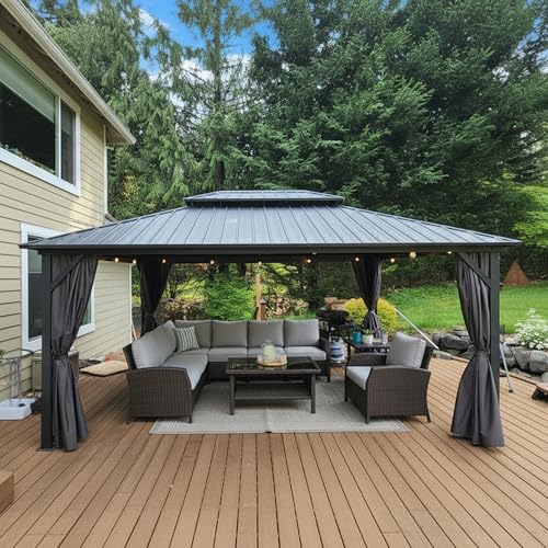 Purple Leaf 12x16 Hardtop Gazebo