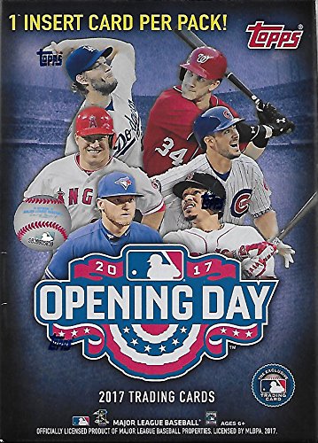 2017 Topps Opening Day Baseball Series Unopened Blaster Box with 11 Packs of 7 Cards Possible Autographs and Used Relics Cards