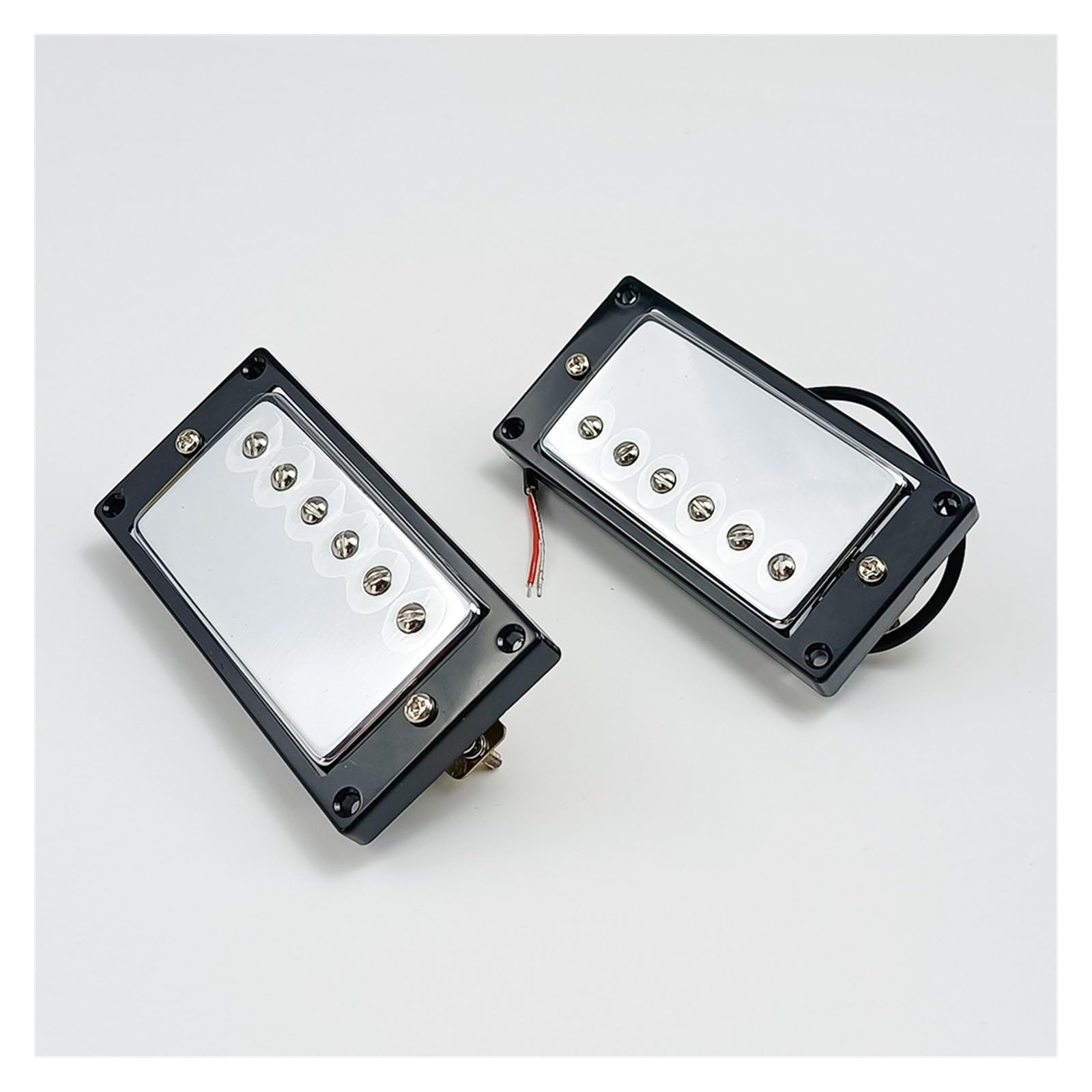 gitary elektrycznej Części Odbiór Gitara Elektryczna Do Przetwornika LP Humbucker 6 Kolumn Magnetycznych (Color : Silver 50/52 set)
