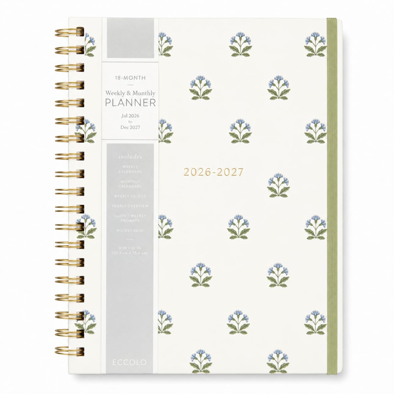 WORLD TRAVELER Planner 2026-2027 8x10'' Spiral Daily Planner To Do List