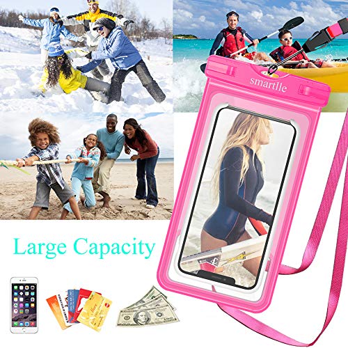 Floating Waterproof Phone Pouch, Upgraded Universal Waterproof Bag/Case, Dry Bag For Iphone Xs Max/Xr/Xs/X/8 Plus/8/7/6S Plus, Samsung Galaxy S10/S10 Plus/S9/A/J/Note, Moto/Blu/Etc, Up To 6.8’’-2 Pack #TOP7