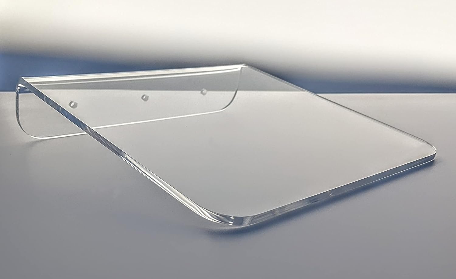 Square Shaped, Floating Shelf, Clear Acrylic, Customizable! (9" x 9)