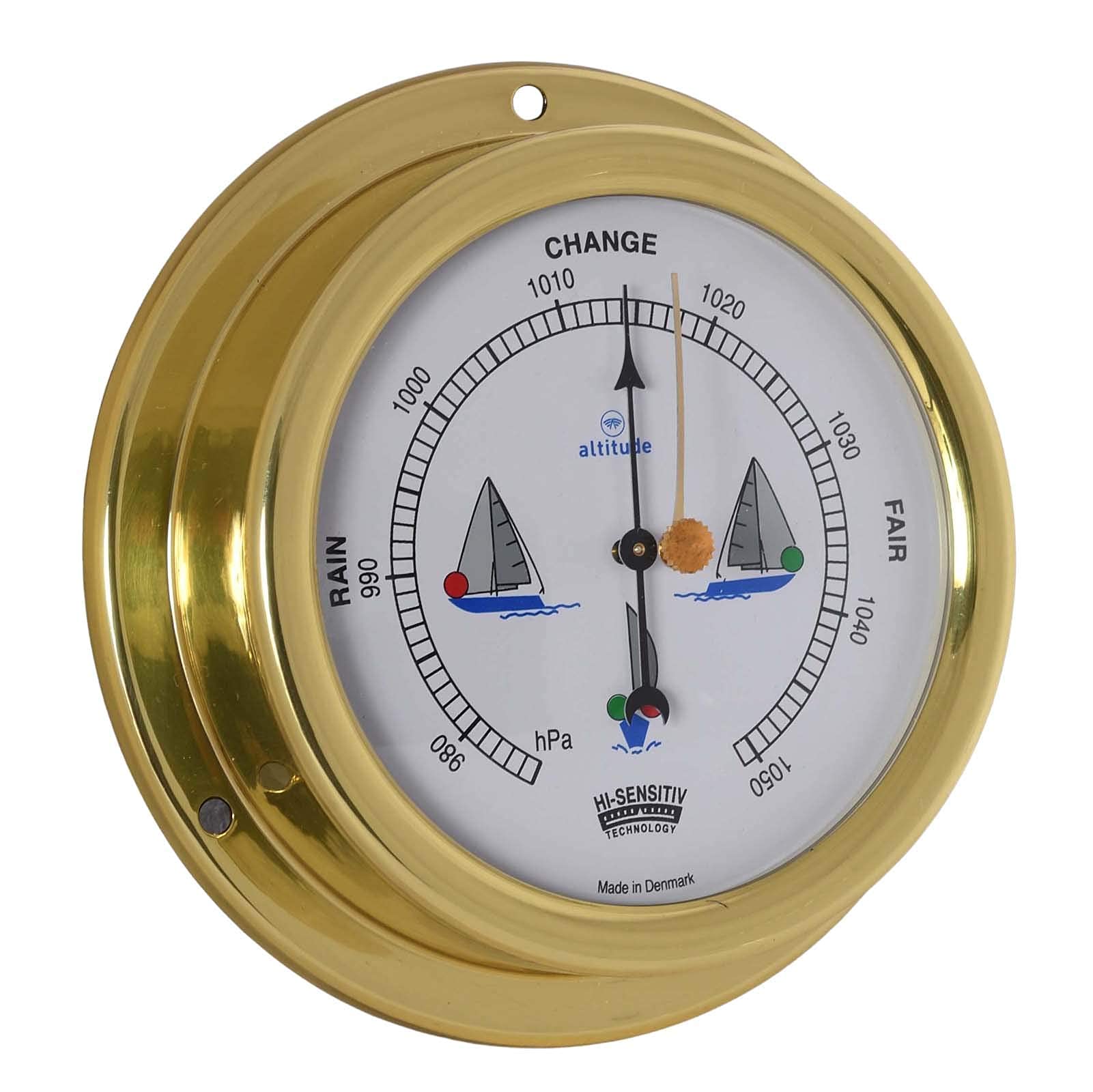 Delite 858buk Altitude Baromètre laiton 125 mm x 40 mm