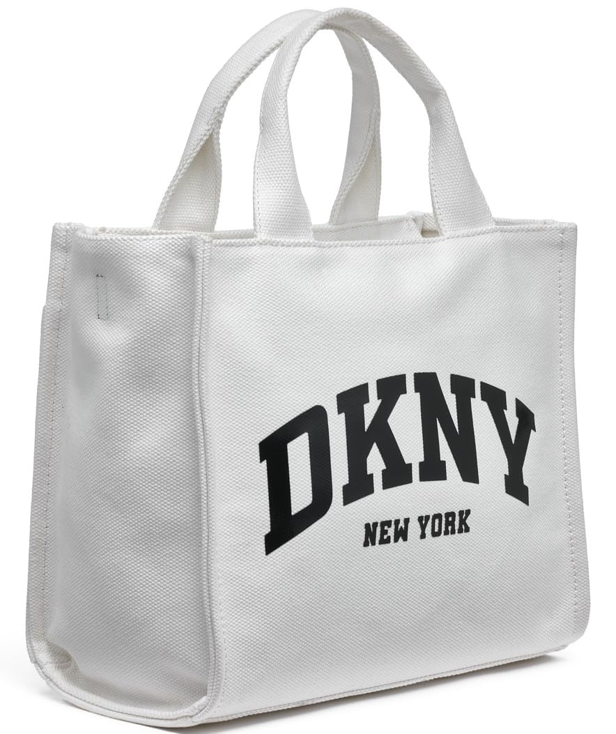 DKNY Women's Hadlee Medium Tote, White, Blanco