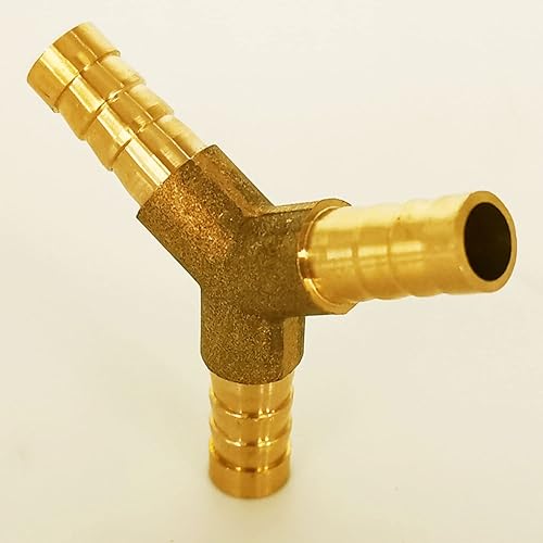 Vista 18 de Da by 2 accesorios de púas en T de latón de 1/2" (12.5 mm) para manguera de identificación de 1/2" (12.5 mm), 6 abrazaderas de tubo de acero Tee Barb