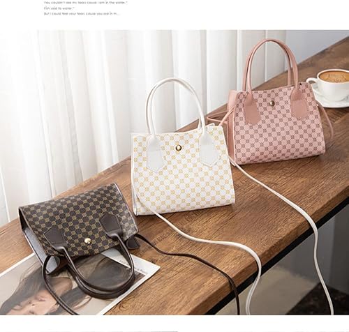 Miniatura 3 de Bolsos de mano para mujer, pequeños bolsos cruzados con estampado retro con asa superior, bolsas pequeñas, Negro, S